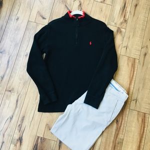 Boy's Ralph Lauren Quarter Zip Sweater